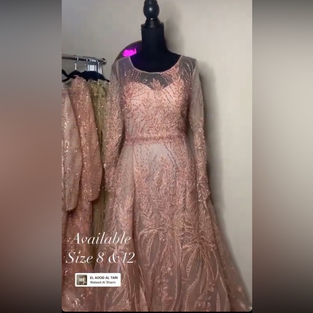 Exquisite pink gown